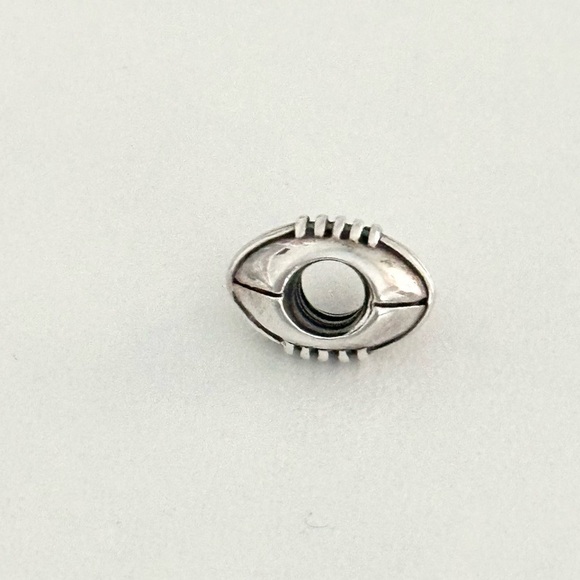 Pandora Sterling Silver Football Sports Theme Rare Retired Bead Charm - Picture 6 of 7